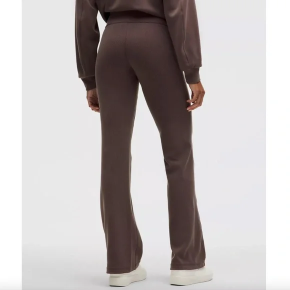 Lululemon Espresso Ribbed Softstreme Flared Pant Regular - Picture 2 of 10